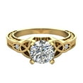 thumbnail image 5 of 0.75 Carat Art Deco Trinity Knot Engagement Ring 18K Gold (G,SI1), 5 of 6