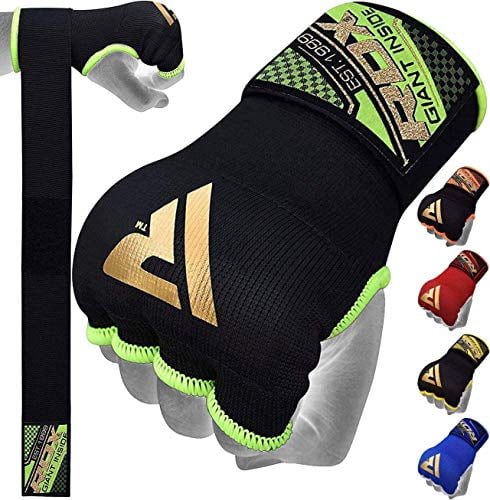 R A X muay thai padded karate mitts boxing inner gloves elasticated karate 