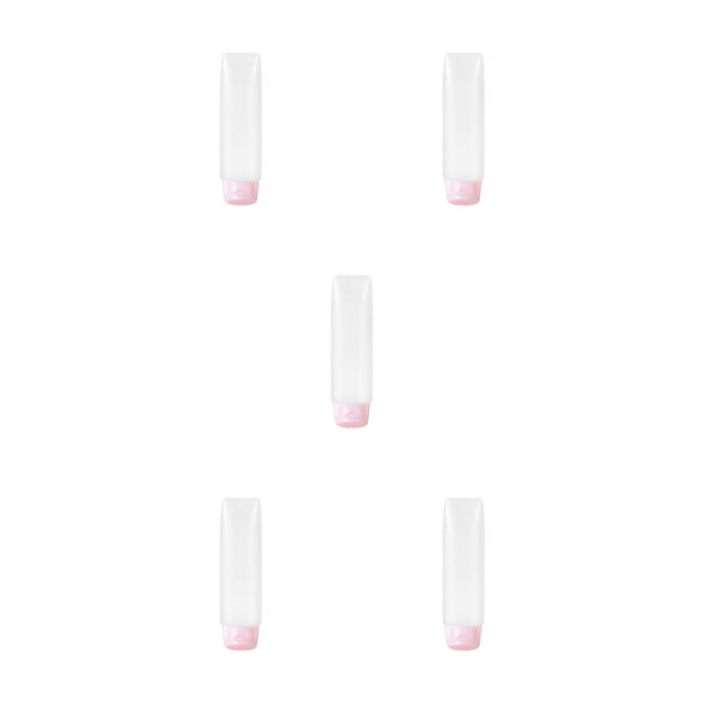 QualitChoice Travel Bottle Portable Shower Gel Dispensing Container Refillable Leakproof Dispenser Tube Household Organizer 30ML Pink 5Set