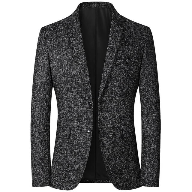 Chaqueta de traje para hombre Chaqueta de traje casual para hombre Primavera fina Mediana edad Top occidental Conveniencia Traje de papá