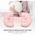 thumbnail image 5 of Pregnancy Pillow for Side Sleeper, Double Wedge Maternity Pillow, Belly Support Pillow, Removable Pillowcase Cotton Cover,(Pink), 5 of 5