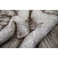 thumbnail image 3 of eCarpetGallery Sheepskin Rug for Bedroom, Fluffy Rug for Living Room, Supersoft, Bedside, Floor Mat, Sofa Seat Cover, 2' x 6', Brown Tip, 3 of 4