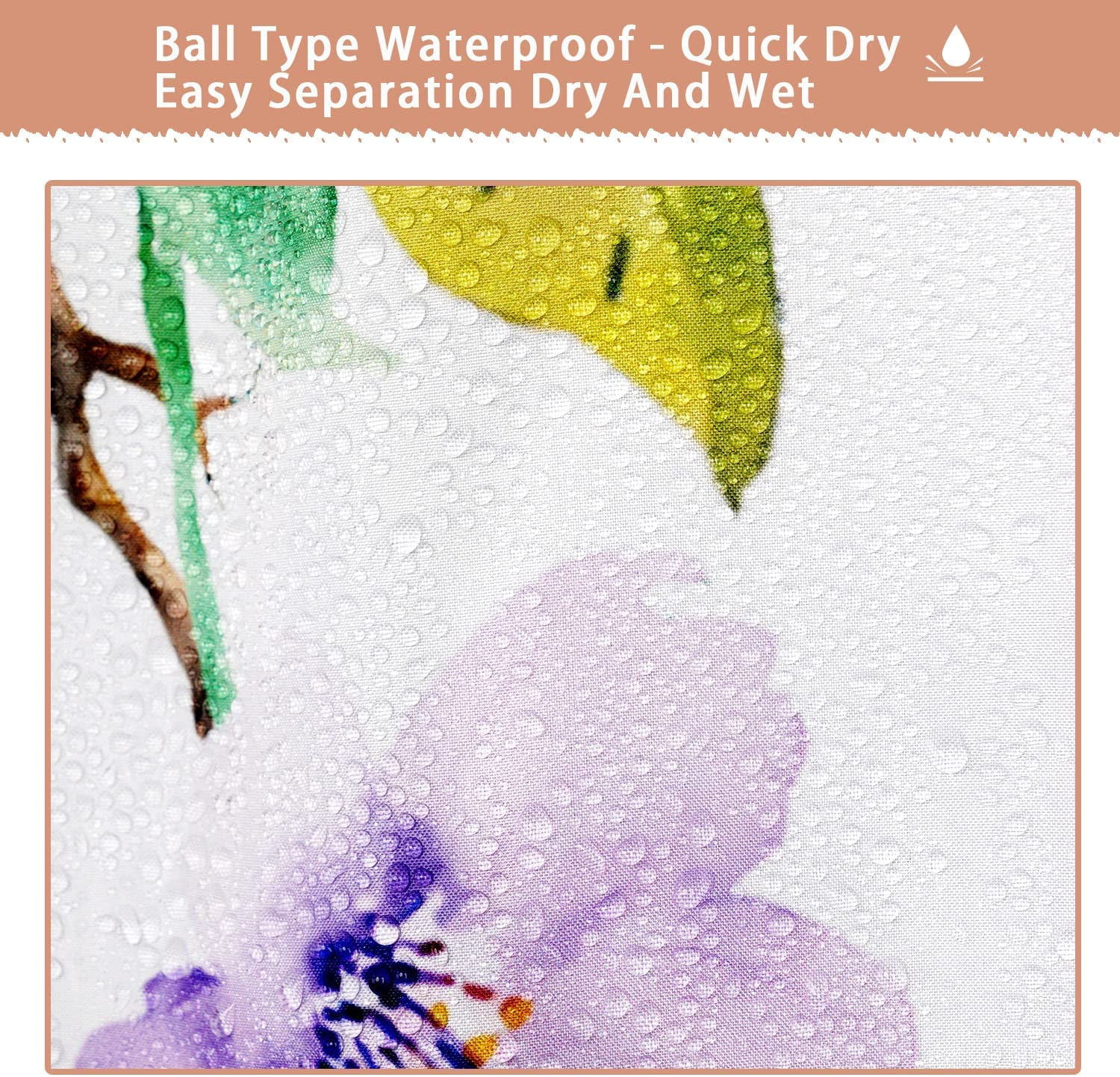 Watercolor Flower Hummingbird Shower Curtain for Bathroom Set Modern Floral Bird Home Bathtub Decor with 12 Hooks Washable Durable Polyester Fabric 72"x72"