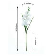 thumbnail image 3 of Efavormart 3 Bushes - 36" White Gladiolus Flower Spray, Long Stem Artificial Flowers - Perfect for Wedding Ceremonies, Event, Banquet, and Decorations - Ideal for Bridal Bouquet, Metal Floor, 3 of 11