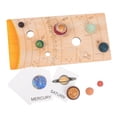 thumbnail image 3 of Rompecabezas de planetas de madera Montessori, rompecabezas educativo para edades tempranas, juguete de ciencia, bloques de juguete, rompecabezas para CUTICAT Rompecabezas Montessori, 3 of 8
