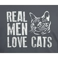 thumbnail image 4 of Old Glory Mens Real Men Love Cats Short Sleeve Graphic T Shirt, 4 of 6