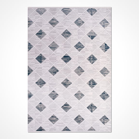 Carolina Grey Area Rugs for Living Room Washable Rugs Boho Moroccan Area Rug Soft Neutral Geometric Bohemian Distressed Indoor Rug for Bedroom Dining Room Office Nonslip Rug