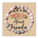 thumbnail image 2 of Pulsera de piedra de 8 mm con tarjeta Pulsera elástica con cuentas de la amistad para parejas y, 2 of 2