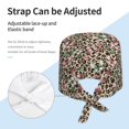 thumbnail image 3 of Salouo Leopard Dots Print Adjustable Working Caps,1 Pcs Working Hats Elastic Scrub Hats Elastic Tie Back Hats Unisex Nurse Scrub Cap Nurse Hats ,One Size, 3 of 7