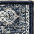 thumbnail image 4 of Custom Size Anti-Slip Machine Washable Printed Anatolian Blue Design Runner Rugs ( 1' x 26"), 4 of 5