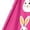 Hot Pink, variant on LWavelet Women's V-Neck Ruffle Sleeve Bunny & Easter Egg Print Maxi Dress for Easter & Casual Outfits Yellow M