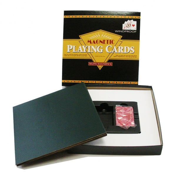 New 1/4 Fold Edition Kling Playing Cards with Red Deck & Green