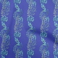 thumbnail image 1 of oneOone Popeline de Coton Bleu Tissu Feuilles Matière de Robe Tissu Imprimé Tissu au Mètre 42 Pouces de Large, 1 of 4