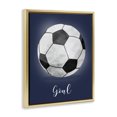 thumbnail image 3 of Stupell Industries Game On Soccer Goal Gold Framed Floater Canvas Wall Art, design by Christine Simpson Art, 3 of 9