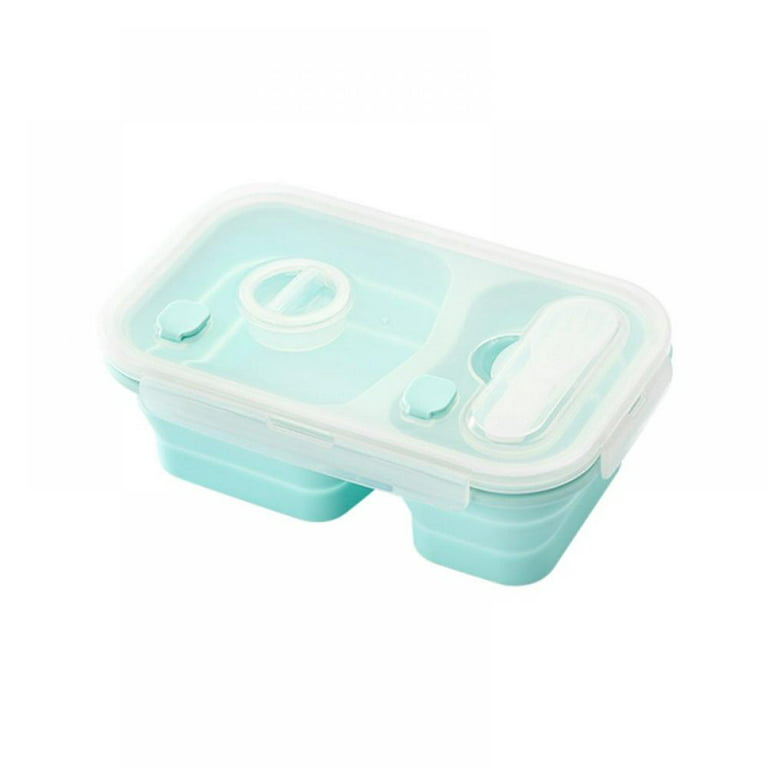 [big Clear!]Collapsible Silica Gel Outdoor Leakproof Folding Food Lunch Box Pacifier Food Grade Material Does Not Contain BPA