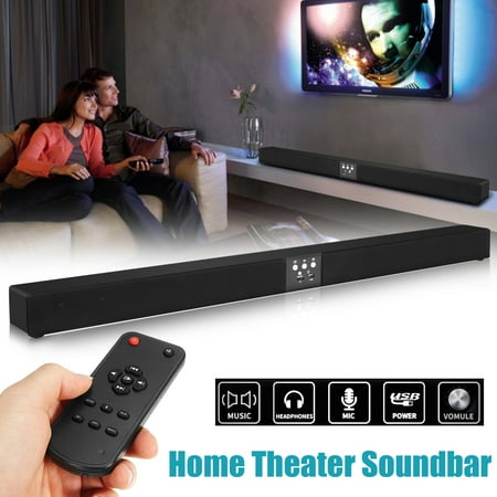 Surround Sound System 3d 60W 5.1 Channel Home Theater TV 3D Surround Sound HIFI Wireless bluetooth Stereo Soundbar 8 Speaker Subwoofer with Remote Control ()