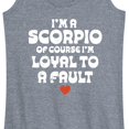 thumbnail image 3 of Instant Message - I'm A Scorpio Loyal To A Fault - Women's Racerback Tank Top, 3 of 6
