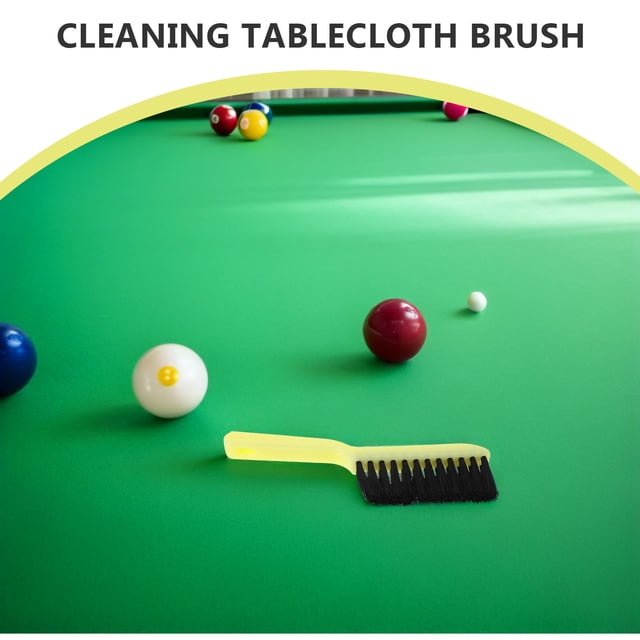 FONDOTIN 2Pcs Portable Pool Table Cleaner Brush with Special Structure for Billiard Cloth Care Beige