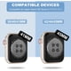thumbnail image 3 of Correa protectora de gel deportiva para hombre y mujer, compatible con Apple Watch Ultra 2/1 Series 1-9 y SE, 38 mm, 40 mm, 41 mm, 42 mm, 44 mm, 45 mm, transparente, 3 of 5
