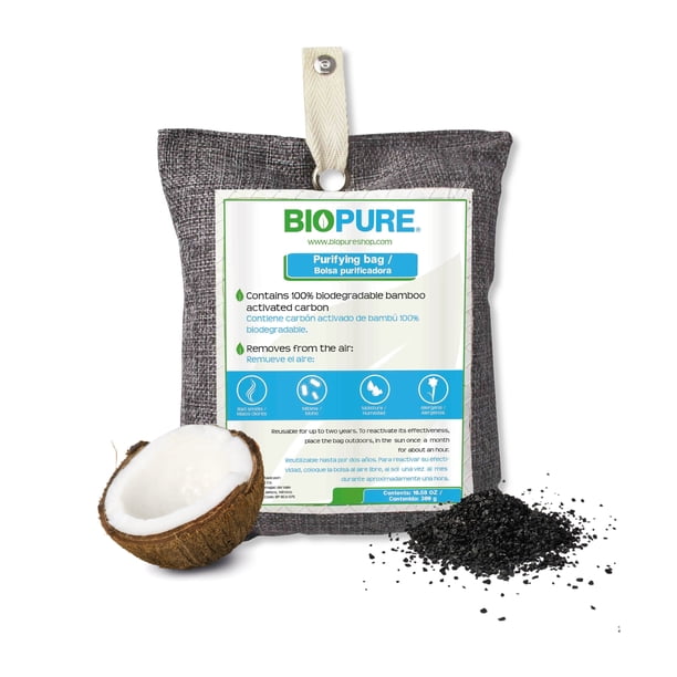 Kit de bolsas purificadoras de carbon activado 100% biodegradable Biopure 300 gr