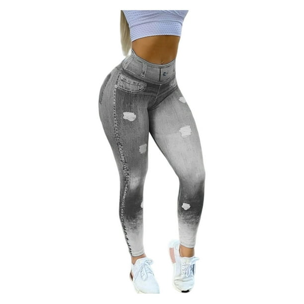 Qarigey Leggings deportivos, pantalones de Yoga, atuendo de gimnasio, gran resistencia, ropa para trotar, entrenamiento, ropa de Fitness Prendas para la parte inferior del cuerpo Gris METRO