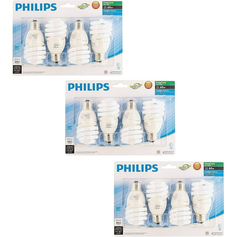 Philips 100-Watt Equivalent T2 Twister CFL Light Bulb Daylight Deluxe (4-Pack) Philips 100-Watt Equivalent T2 Twister CFL Light Bulb Daylight Deluxe (4-Pack)