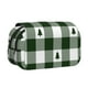 thumbnail image 1 of Disketp Green White Lumberjack Plaid Estuche de Lápices de Doble Capa con Tapa Abatible y Cremallera, Organizador Escolar para Adolescentes y Adultos, 1 of 7