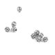 thumbnail image 3 of 100 cuentas bicono de calabaza de plata tibetana, espaciador de 4 mm, accesorios de joyería DIY, 3 of 7