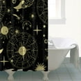 thumbnail image 5 of Gothic Shower Curtain Set - Dark Celestial Moon & Star Print, Mystical Cosmic Bath Decor, Waterproof Polyester 72"x84", Goth Aesthetic Gift, 5 of 5
