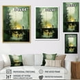 thumbnail image 4 of Designart "Reflective Moonlit Moss Mystery I" Moon Canvas Art Print, 4 of 7