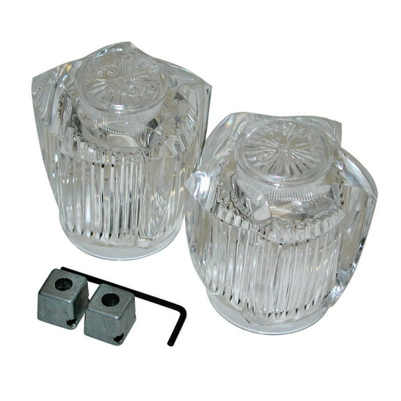 Danco 80906 Large Universal Faucet Handles for Price Pfister/Central/Sayco, Clear