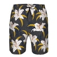thumbnail image 4 of Naloa Lilies Flowers Men's Beach Shorts, Surfing shorts, Swim trunks, Quick Dry Swim Trunks for Surfing Beach Fun - X-Large, 4 of 9