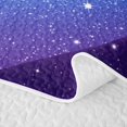 thumbnail image 5 of Homewish Glitter Stars Bed Spread Queen for Girls, Rainbow Galaxy Queen Coverlet Set, Blue Purple, 3-Piece 1 Quilt and 2 Pillowcases, 5 of 7