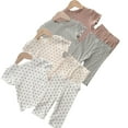 thumbnail image 2 of WOLLED Summer Girls Air-Conditioned Pajama Set Toddler Breathable Home Wear with Short-Sleeve Tees Outfit Kids Comfortable Loungewea (2-Piece) 1-8Y, 2 of 10