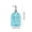 Blue, variant on HBYJLZYG Elegant Glass Pump Dispenser, 17oz Refillable Bottle for Bathroom Countertop Decor, Multi-Use for Liquid Soap, Lotion, or Cooking Oil