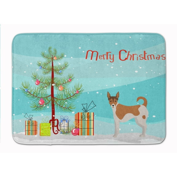 Carolines Treasures CK3487RUG Tenterfield Terrier Christmas Tree Machine Washable Memory Foam Mat 19Hx27W multicolor