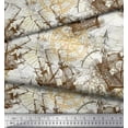 thumbnail image 2 of Soimoi Poly Georgette Fabric Ship & Direction Compass Nautical Printed Craft Fabric by the Yard 42 Inch Wide, 2 of 3