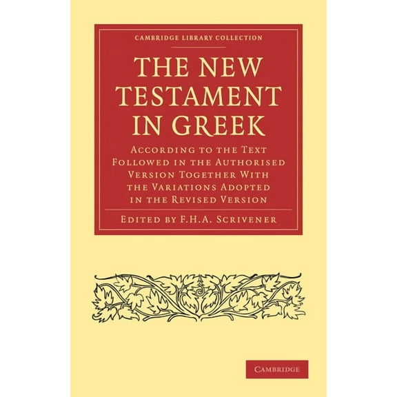 Cambridge Library Collection - Biblical The New Testament in Greek, (Paperback)