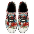 thumbnail image 2 of Patriotic Floral 4th Of July Shoes Sneakers for Women Men Black Size 3.5, 2 of 7