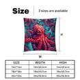 thumbnail image 5 of Octopus Velvet Throw Pillow Covers Set of 2 - Unique Patterns, 16x16/18x18/20x20 Inches,for Home Decor, Sofa, Bed - Pillow Inserts Included, 5 of 6