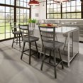 thumbnail image 3 of Amisco Prescot 30 In. Swivel Bar Stool - Grey Distressed Wood / Dark Grey semi transparent Metal, 3 of 6