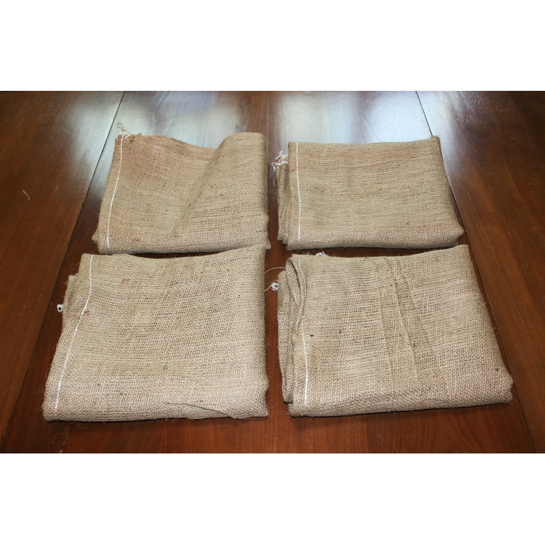 Burlapper Burlap Potato Sack Race Bags 4 Bags 24 Inch x 40 Inch
