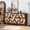 Black Brown + Engineered Wood + Bedroom, variant on 30.31" Sideboard with Honeycomb Pattern, Modern Accent Cabinet - Storage Buffet