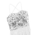 thumbnail image 6 of iEFiEL Womens Sequins Lyrical Ballet Dance Dress Leotard Flowing Fully Lined Dance Outfit, 6 of 7