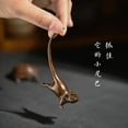 thumbnail image 2 of Antique-style long-tailed rat figurine, desktop tea pet, auspicious rat for good fortune, longevity, happiness, and wealth., 2 of 4