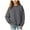 Grey, variant on Ulanda Girls Oversized Crewneck Sweatshirts Kids Fashion Fleece Drop Shoulder Pullover 5-14 Years (Light Pink, 7-8 Years)
