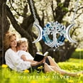 thumbnail image 4 of Coachuhhar Triple Moon Goddess Necklace 925 Sterling Silver Tree of Life Pendant Necklace Pagan Wiccan Jewelry Gift for Women, 4 of 7