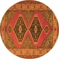thumbnail image 1 of Ahgly Company Indoor Round Persian Orange Traditional Area Rugs, 5' Round, 1 of 1
