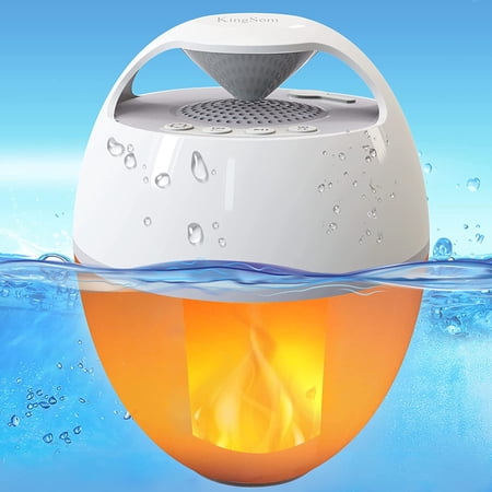 Portable Bluetooth Speaker with Flame Lights, Floating Pool Speaker ...