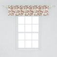 thumbnail image 2 of Ambesonne Sketch Window Valance, Hand Drawn Fast Food Motifs, 42" x 12", Brown and White, 2 of 3